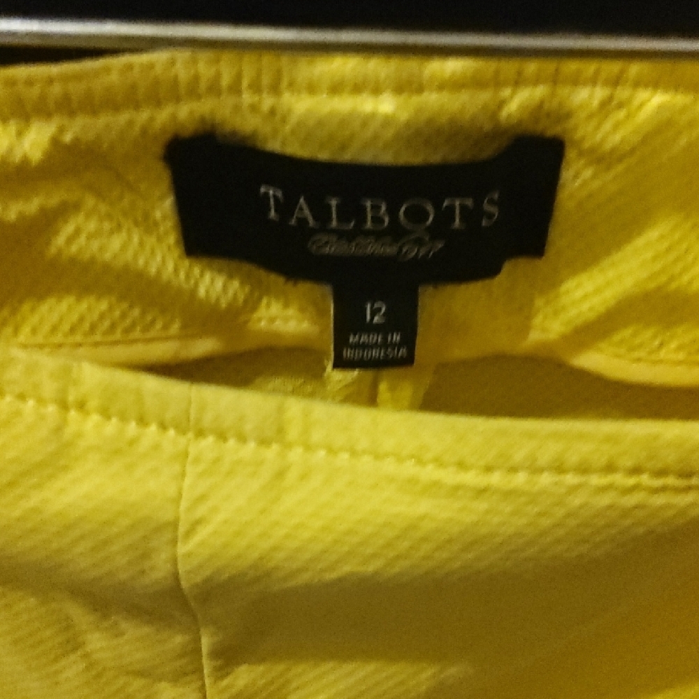 Talbots Yellow Pants - Picture 2 of 5